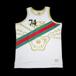 Headgear Classics TISA Striped Basketball White Jersey Size: M NWT MSRP $110